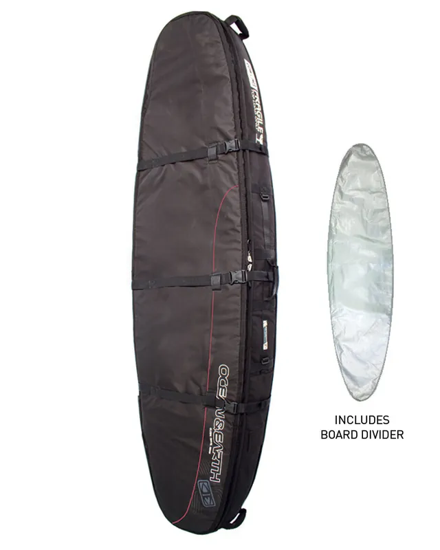 Ocean & Earth Boardbag Travel Double Coffin Shortboard Cover Navy 7`0" Solange Der Vorrat Reicht