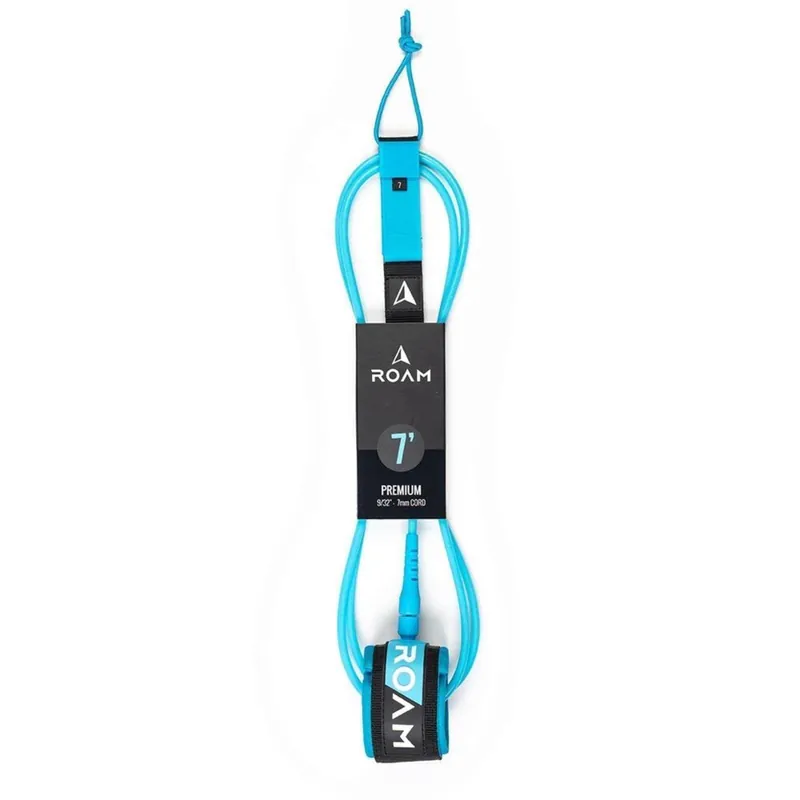 Solange Der Vorrat Reicht ROAM Surfboard Leash Premium 7.0 215cm 7mm Blau