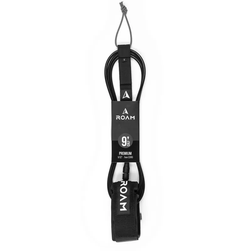 Garantierte Lieferung ROAM Surfboard Leash Premium 9.0 Knie Schwarz