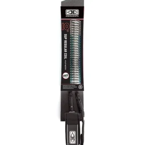 Garantierte Lieferung Ocean & Earth SUP Spiral Knee Leash 8mm 10'0" Black Coax