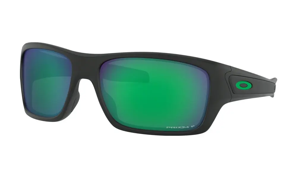 Neue Kollektion Oakley TURBINE Sonnenbrille Matte Black Prizm Jade Polarized