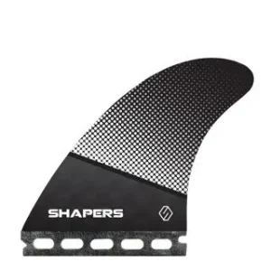 Shapers Fins Pivot Medium Tri-Fin Set Black/Grey Sonderangebot