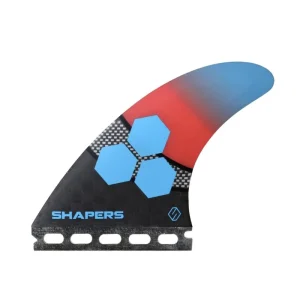 Shapers Fins Spectrum AM2 Large Tri-Fin Set Black/Orange Neu Im Sortiment