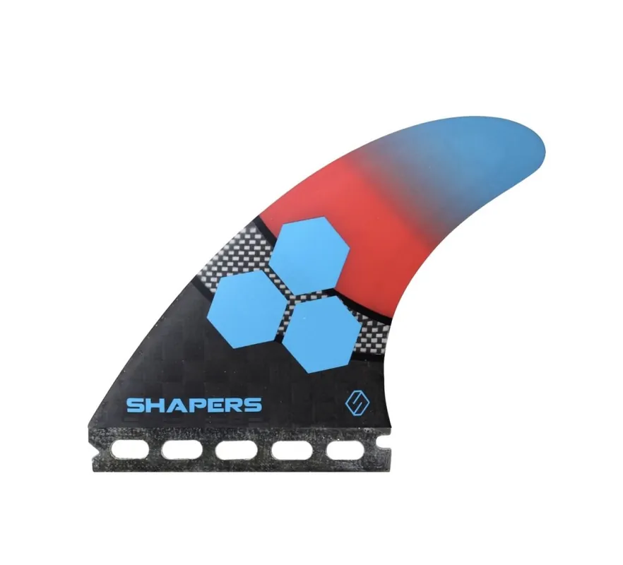Shapers Fins Spectrum AM2 Large Tri-Fin Set Black/Orange Neu Im Sortiment