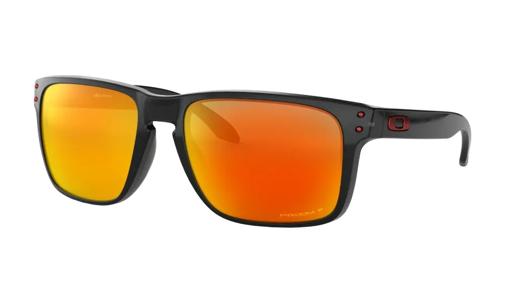 Neue Kollektion Oakley Holbrook XL Sonnenbrille Matte Black Prizm Ruby