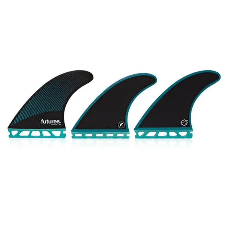 Jetzt Kaufen FUTURES Thruster Fin Set R6 Honeycomb Legacy Rake