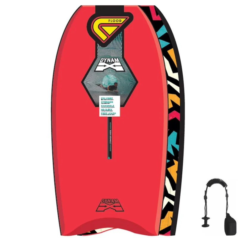 Begrenztes Angebot FLOOD Bodyboard Dynamx Stringer 42 Rot Tribal