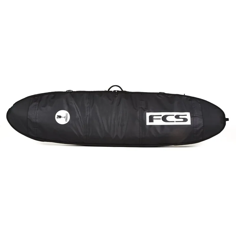 FCS Boardbag Travel 1 Longboard Black/Grey Surfboard Cover 9.2 Saisonangebot