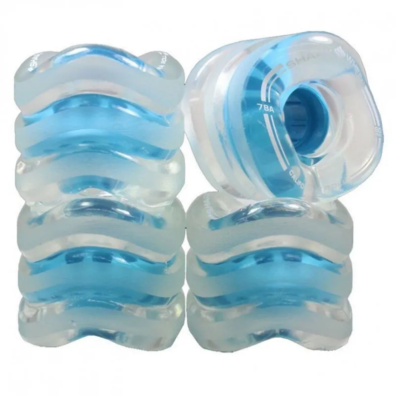 Shark Wheels CALIFORNIA ROLL (4er Set) 60mm/ 78a Clear Blue Core Solange Der Vorrat Reicht