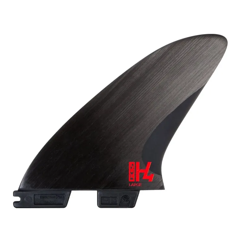 Versand Am Gleichen Tag FCS 2 H4 Carbon Tri Fin Set Black (S)