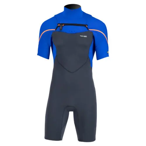 Wochenendangebot Prolimit Fusion FZ 2/2 Shorty Neoprenanzug 2020 Grey/Blue/Orange S (48)