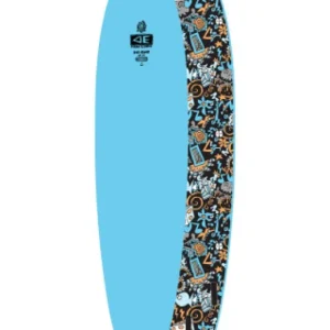 Ocean & Earth Ezi Rider 8' Softboard Hippy Skull Blue Letzte Chance