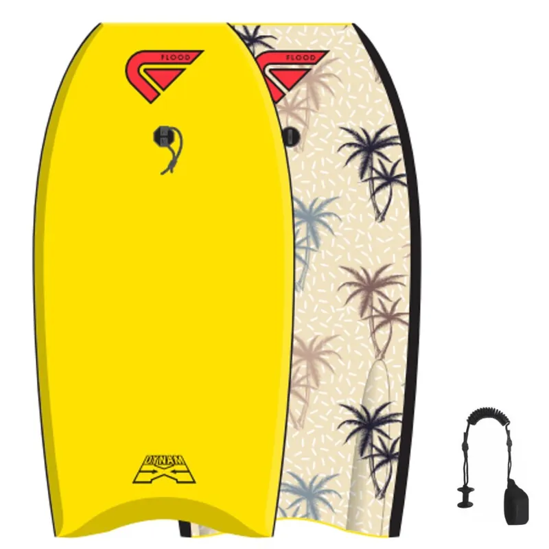 Rabatt FLOOD Bodyboard Dynamx Stringer 41 Gelb Palm
