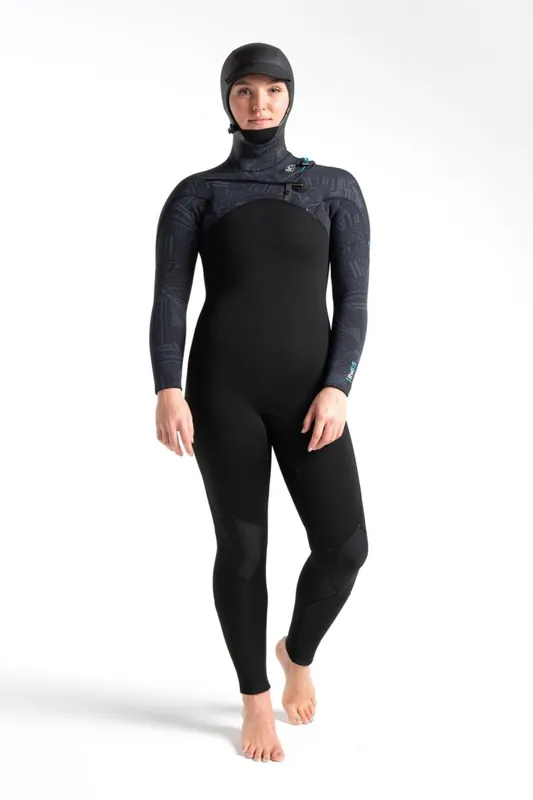 Top-Preis C-Skins ReWired Hooded Women Steamer 6/5/4 Neoprenanzug Black L (US10 / UK12)