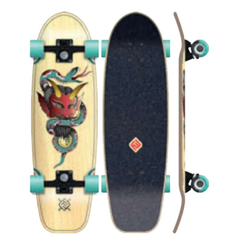Flying Wheels Street Pool Skateboard 29.25 Hannya Sonderaktion
