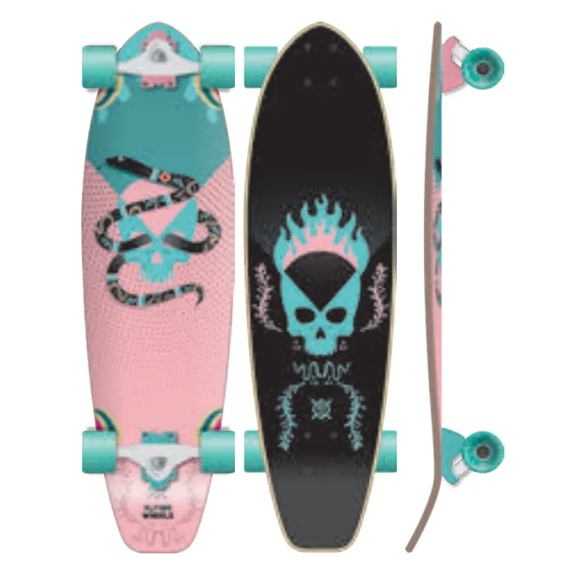 Flying Wheels Carving Skateboard 32 Snakull Ausverkauf