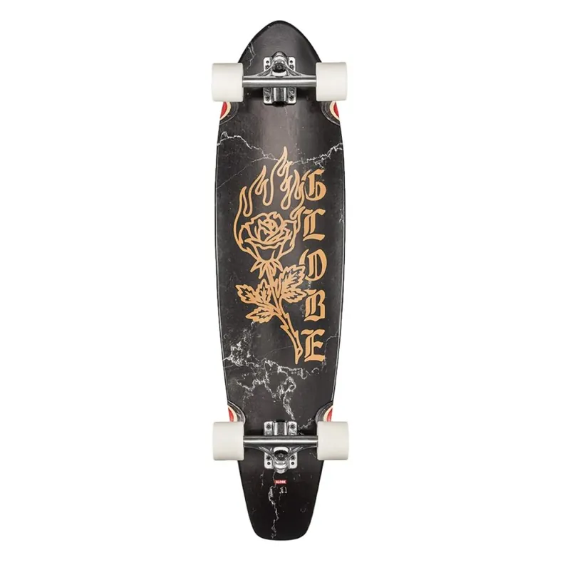 Globe The All Time 35" Longboard Komplettboard Black Rose Neuheit