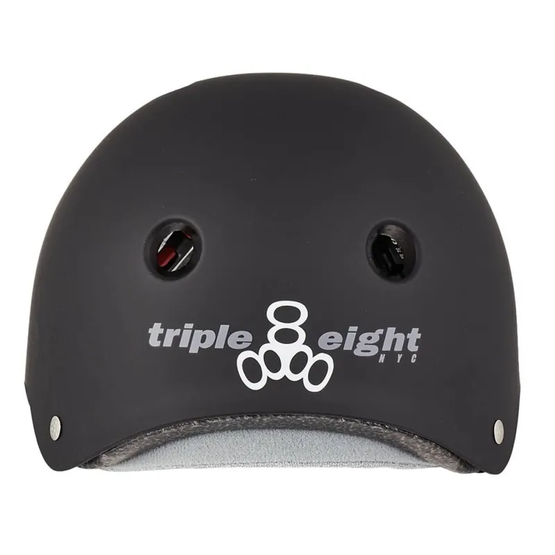 Neue Kollektion Triple 8 Certified Sweatsaver verstellbarer Skatehelm Black Rubber XS/S (51-54cm)