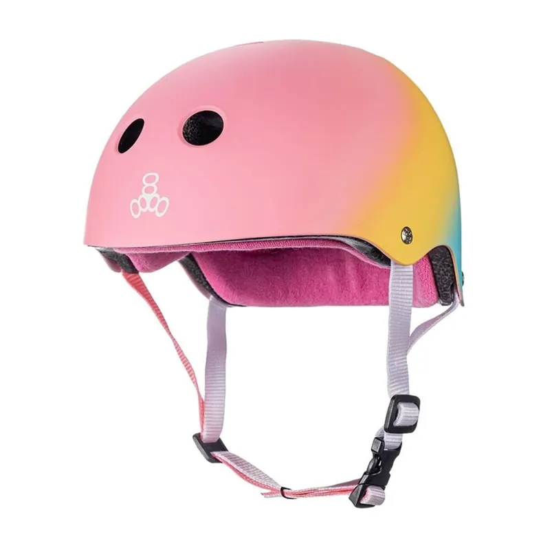 Preiswert Triple 8 Certified Sweatsaver verstellbarer Skatehelm Shaved Ice
