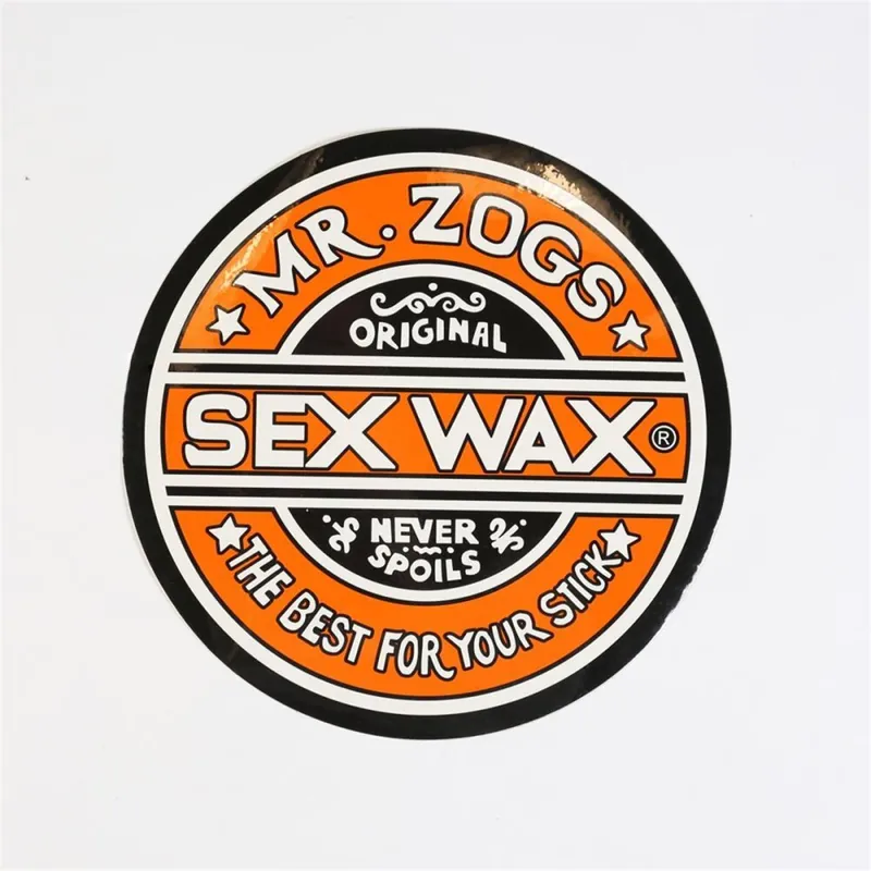 SEX WAX Sticker 9,5" verschiedene Farben Orange Saisonangebot