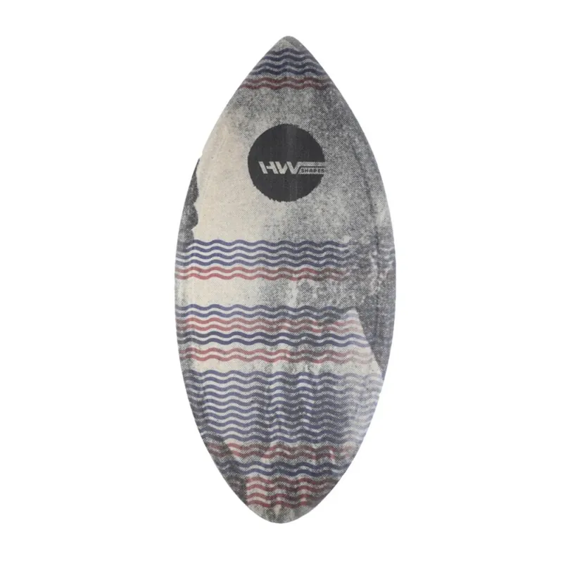 HW-Shapes Hybridskim Grey Waves Skimboard Begrenztes Angebot