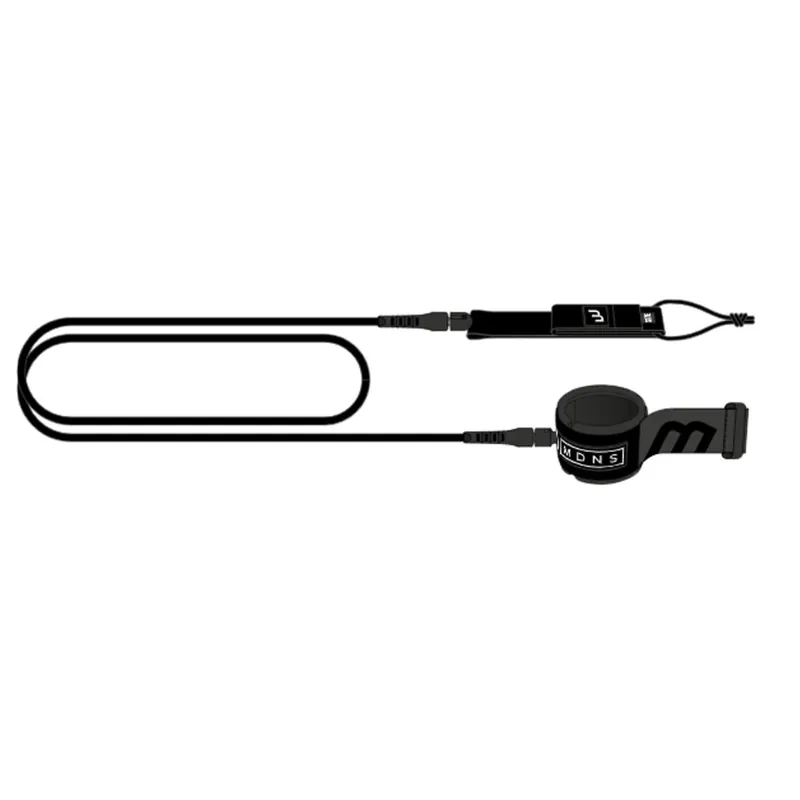 Neu Im Sortiment MDNS Surfboard Leash 8.0 245cm 7mm Schwarz
