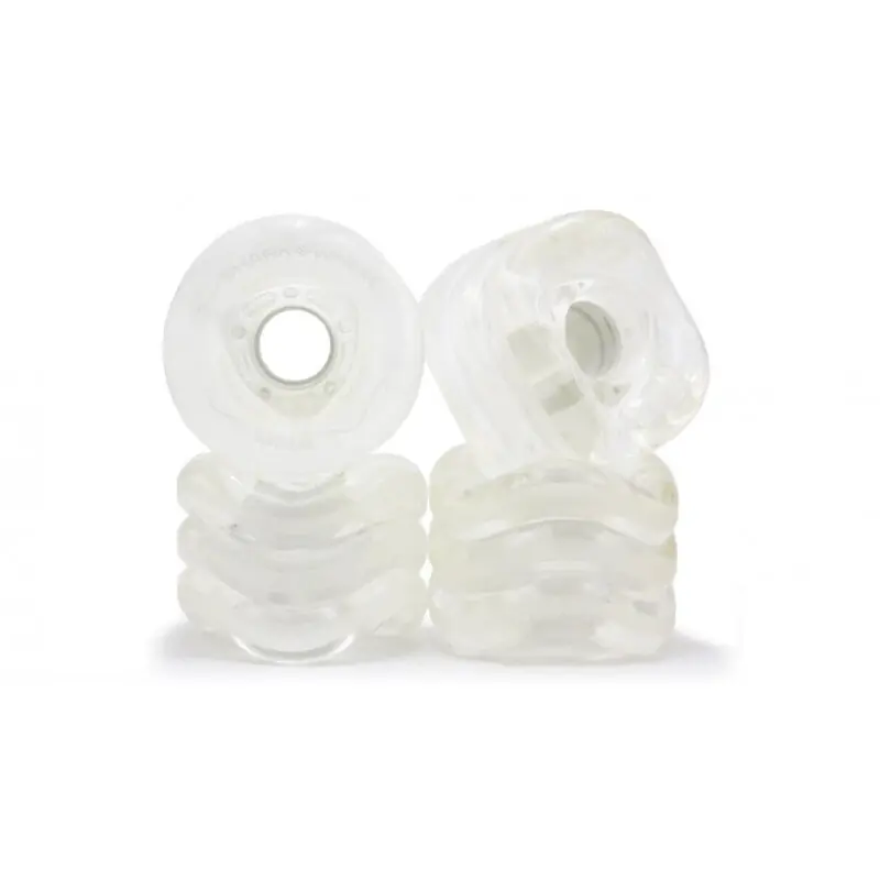 Solange Der Vorrat Reicht Shark Wheels DNA ROLL (4er Set) 72mm/ 78a Clear/White Core