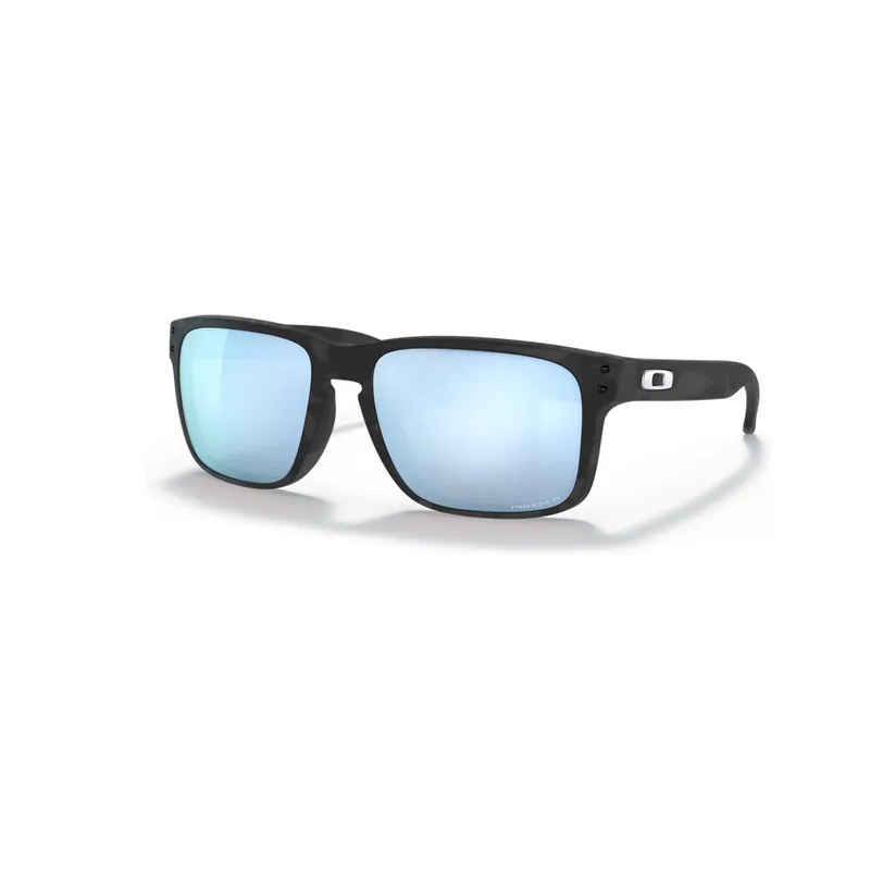 Finale Aktion Oakley Holbrook Sonnenbrille Matte Black Camo Prizm Deep Water Polarize