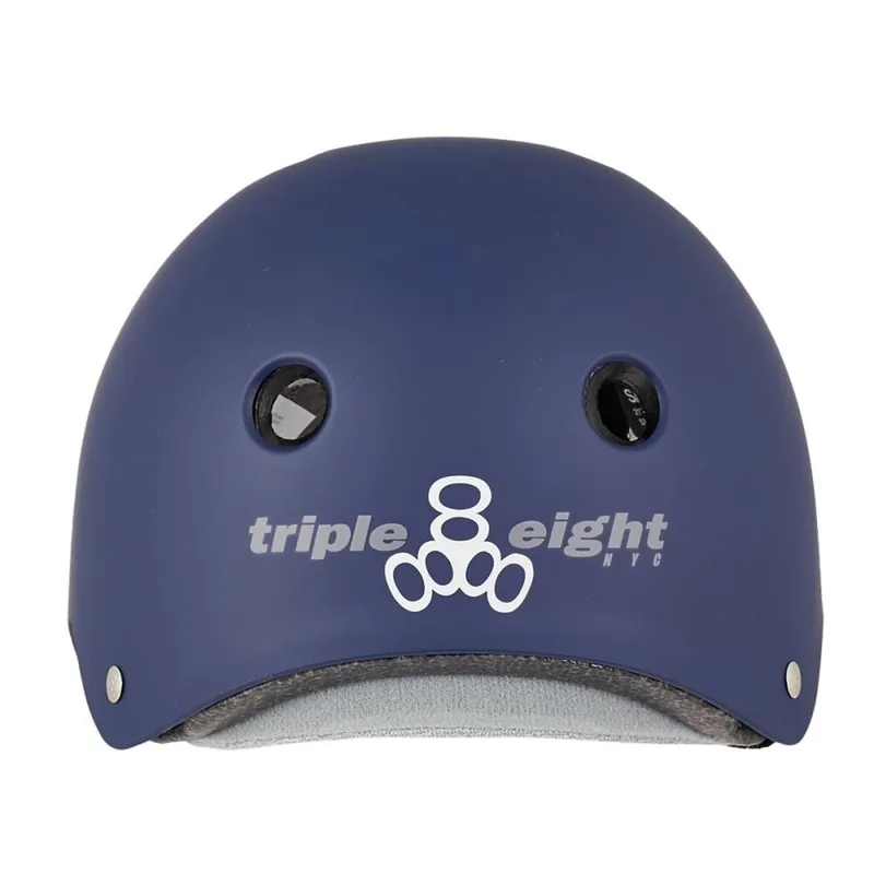 Preis Gesenkt Triple 8 Certified Sweatsaver verstellbarer Skatehelm Navy Rubber