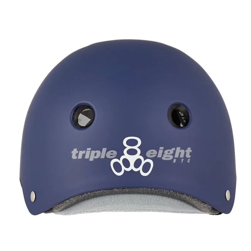 Sonderaktion Triple 8 Certified Sweatsaver verstellbarer Skatehelm Navy Rubber XS/S (51-54cm)
