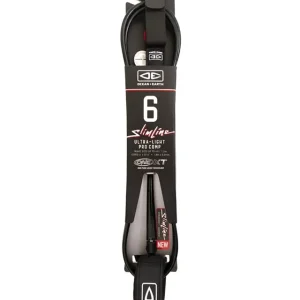 Schnäppchen Ocean & Earth One XT Slim Line Ultra-Light Pro Leash 6'0" Black
