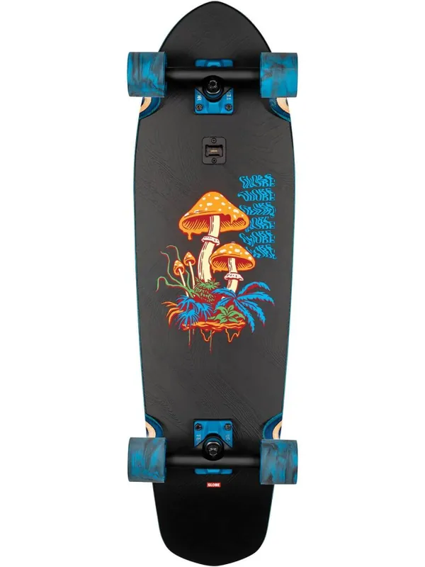 Markenware Globe BIG BLAZER Longboard Komplettboard Natural Walk Blue