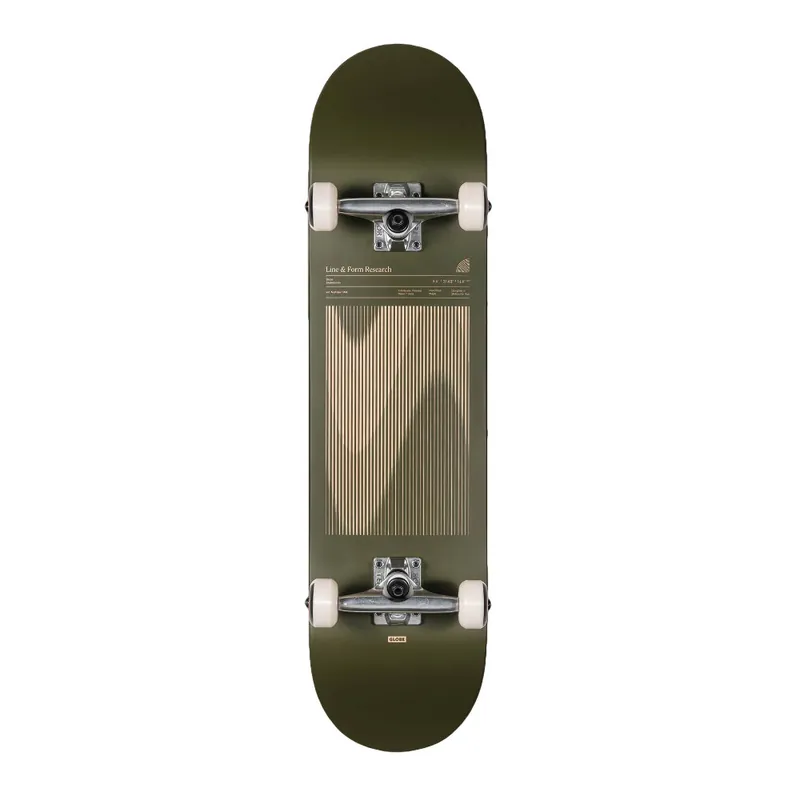Globe G1 Lineform 8.0 Complete Komplettboard Skateboard Olive Preiswert