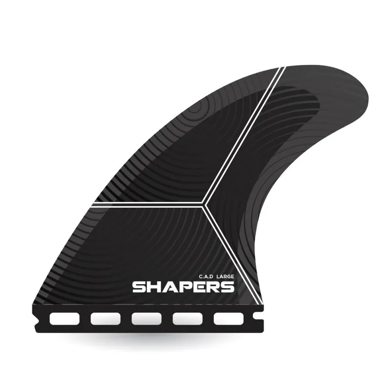 Top-Seller Shapers Fins Large AirLite CAD Tri-Fin Set Black/White