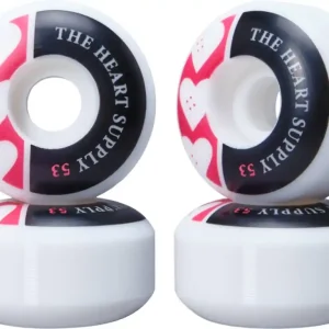 Beliebt Heart Supply Squad Skateboard Rollen 4 Stk.53mm Rot