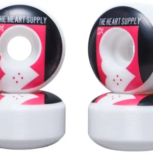Schnäppchen Heart Supply Even Skateboard Rollen 4 Stk.52mm Rot