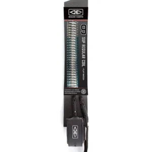 Preisknaller Ocean & Earth SUP Regular Coil Leash 8mm 9'0" Black