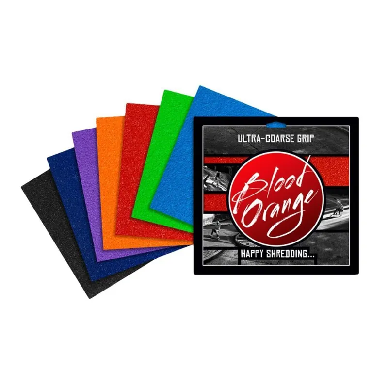 Blood Orange High Performance Downhill Griptape 4 Pck. 10" x 11" Kracherpreis
