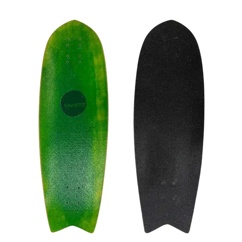 HW-Shapes Surfskate FT 29.5" Deck Epoxyart Green Top-Preis
