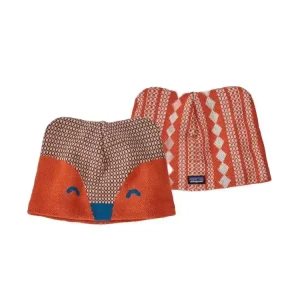 Patagonia Baby Animal Friends Beanie Fox Henna Brown Preisreduziert