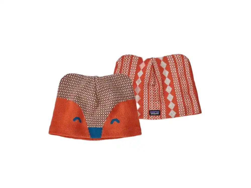 Patagonia Baby Animal Friends Beanie Fox Henna Brown 6-12 Monate Top-Seller