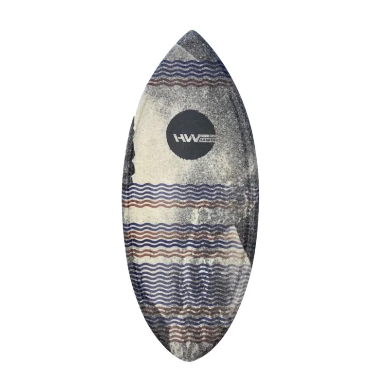 Highlight HW-Shapes Waveskim Grey Waves Skimboard
