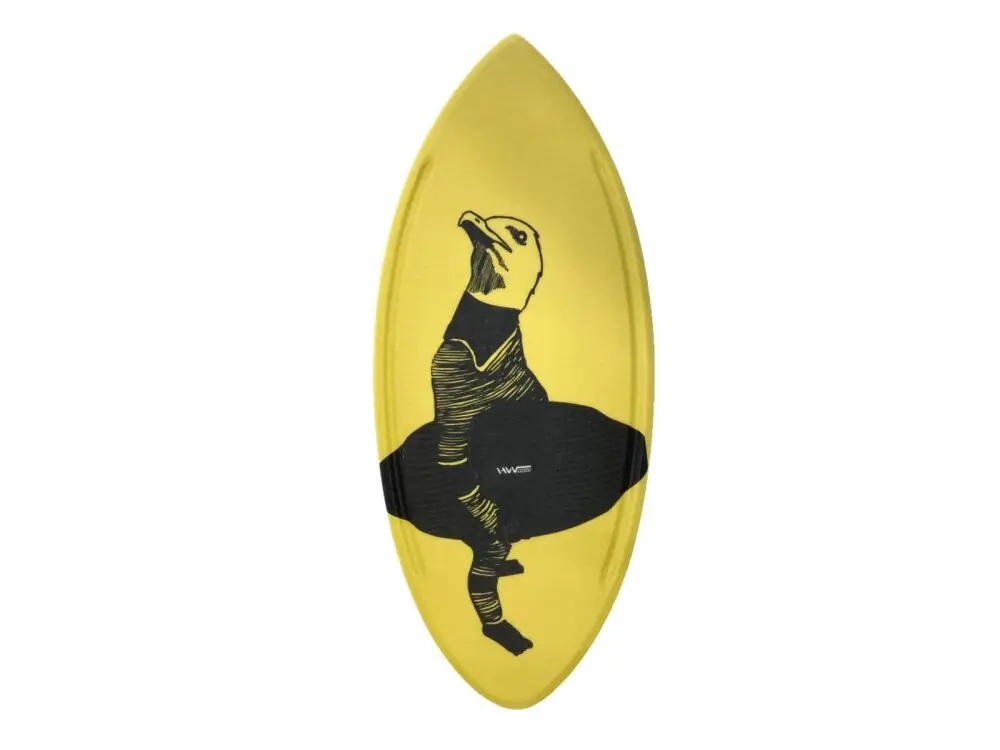 Wochenendangebot HW-Shapes Waveskim Minimal Yellow Möwe Foamy Skimboard