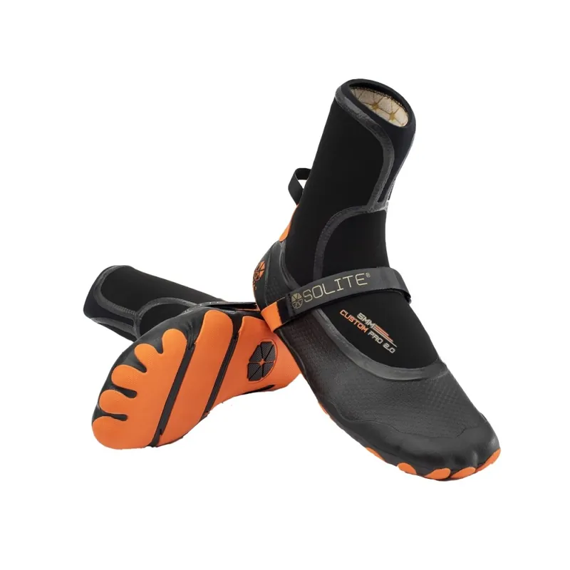 Solite 5mm Custom Pro 2.0 Anpassbarer Neoprenschuh Black/Orange 40,5 (US8) Preisknaller