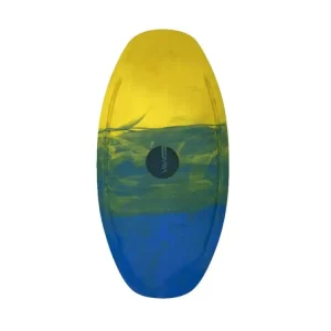 HW-Shapes Freestyle Skimboard V2 95 Epoxyart Yellow Green Blue Sale