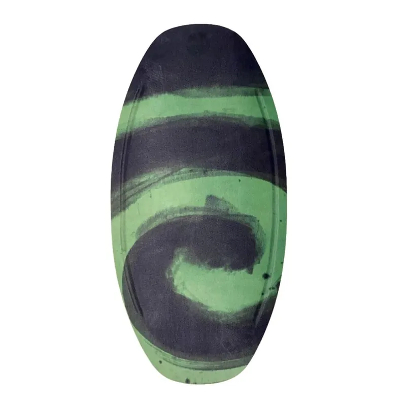 Neu HW-Shapes Freestyle Skimboard V2 95 Epoxyart Swirl Green Black