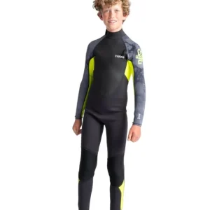 Schneller Versand C-Skins Element Junior Steamer 3/2 Neoprenanzug Antracite Yellow 12 Jahre/ XL