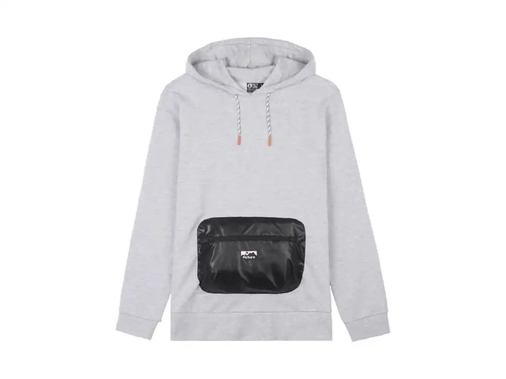 Picture Organic Clothing Poteck Hoodie Grey Melange XL Letzte Chance