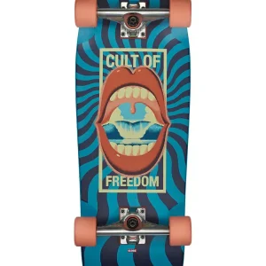 Globe Dealer 29,5" Longboard Komplettboard Cult of Freedom/ Blue Günstig