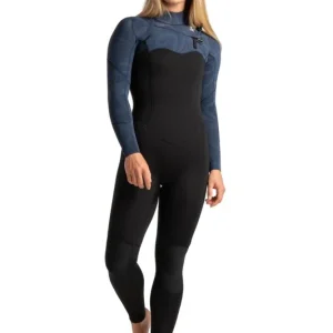 Aktuell C-Skins Solace 4/3 Frauen Neoprenanzug Black/Bluestone Tropical/Cascale Blue XS (US4 / UK6)
